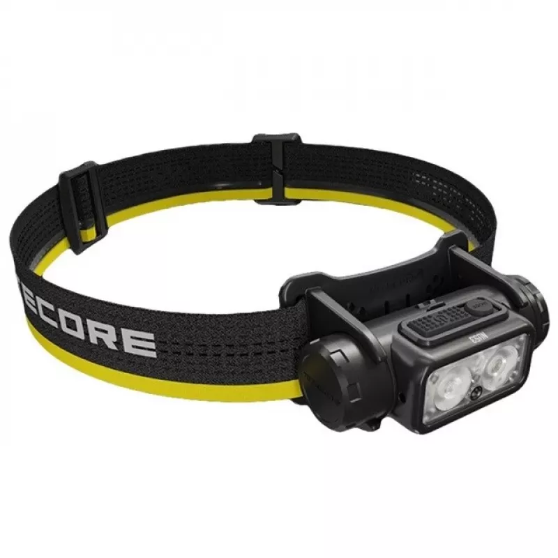 Lanterna frontal Nitecore NU53 — luz recarregável mãos livres, design compacto