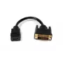 Adaptador DVI para HDMI Garbot 31.20.9001 — cabo de 15 cm, preto