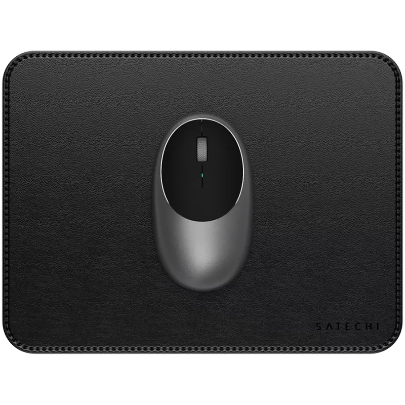 Satechi Tapete de rato premium – Tapete de rato em pele vegan (preto)