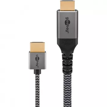 Cabo HDMI Plus Slim High-Speed com Ethernet, 8K @ 60Hz cinzento, 2 metros
