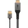 Cabo HDMI Plus Slim High-Speed com Ethernet, 8K @ 60Hz cinzento, 2 metros