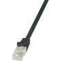 Cabo de rede LogiLink Cat.6 U/UTP RJ-45 10m preto