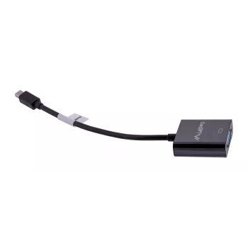 Cabo adaptador VGA (D-Sub) para Mini DisplayPort LANBERG AD-0006-BK, 0,2 m, DisplayPort 1.2, 1920×1200@60Hz, conector fêmea MiniDP, preto