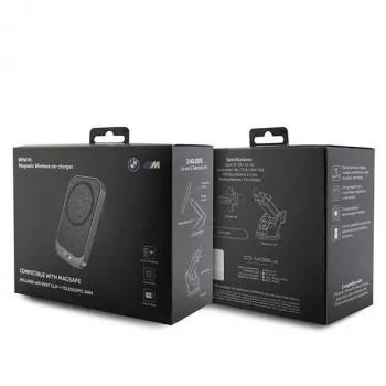 Suporte de indução sem fios BMW BMW000678 15W – carregador sem fios e suporte para telefone