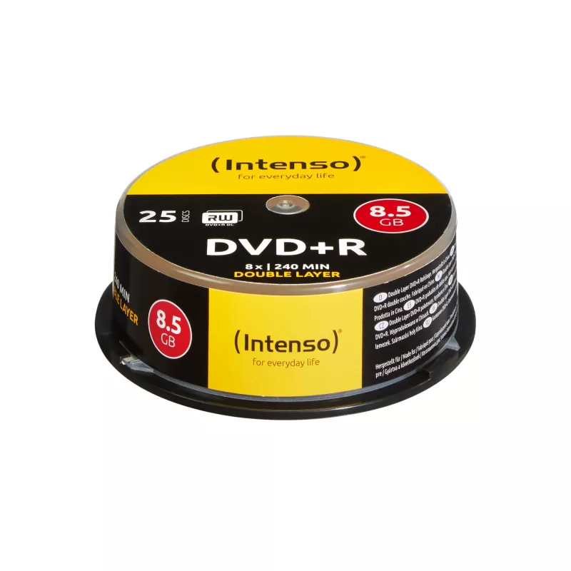 DVD+R DL Intenso 8,5 GB 8x Double Layer 25 unidades