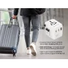 Fonte de alimentação de viagem GEMBIRD TPA-1A2C20-01-W — 20 W, USB-A (18 W) + 2× USB-C (20 W), ficha tipo E, branco