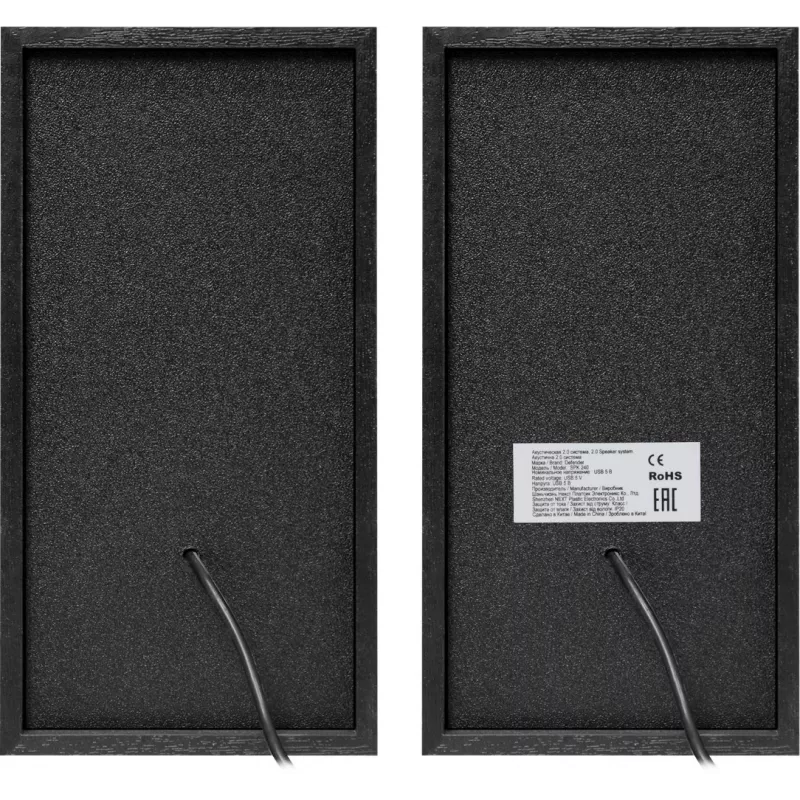 Altifalantes de secretária DEFENDER SPK-240 com fios, 2.0, 6 W RMS, alimentação USB, 3,5 mm, preto