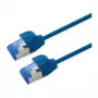 Cabo de rede ROLINE Cat.6A (Classe EA) S/FTP (PiMF), LSOH, PoE, azul, 2 m