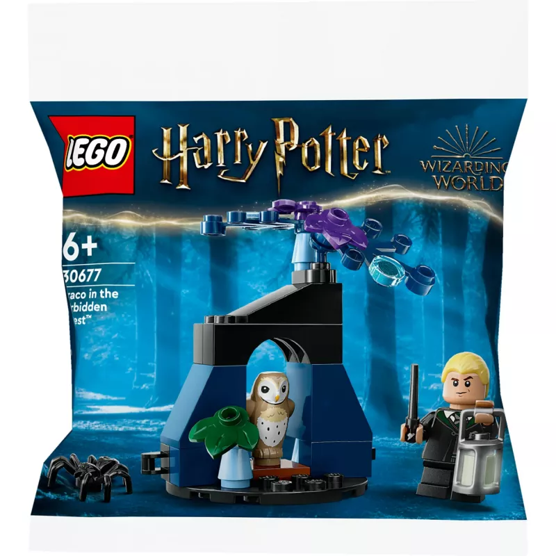 Brinquedo de construção LEGO Harry Potter Conjunto Modelo 30677 – Draco na Floresta Proibida Cena com minifigura