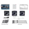 Kit de 1 ventoinha Seasonic MagFlow para caixa de computador 12 cm preto 1 unid.