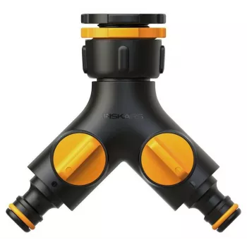 Fiskars 1027061 conector de mangueira de água ligação à torneira preto, laranja 1 unid.