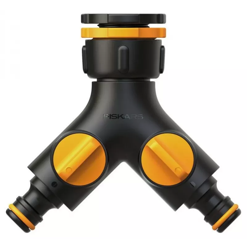 Fiskars 1027061 conector de mangueira de água ligação à torneira preto, laranja 1 unid.