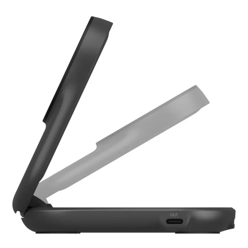 Carregador de interior Belkin UltraCharge 25w Qi2 2em1 magnético USB-C preto redondo