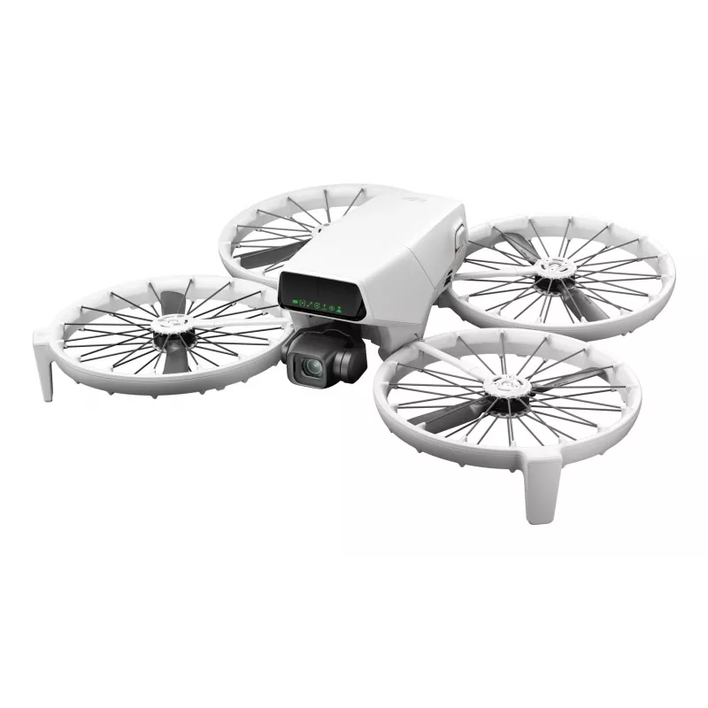Drone DJI Flip com comando DJI RC 2, 48 MP, 4K HDR (3840x2160), 3110 mAh, 16 m/s, até 31 min de voo, menos de 249 g, preto/branco