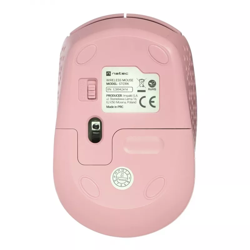 Rato NATEC STORK Casa Ambidestro RF Sem fios + USB Type-A Ótico 1600 DPI