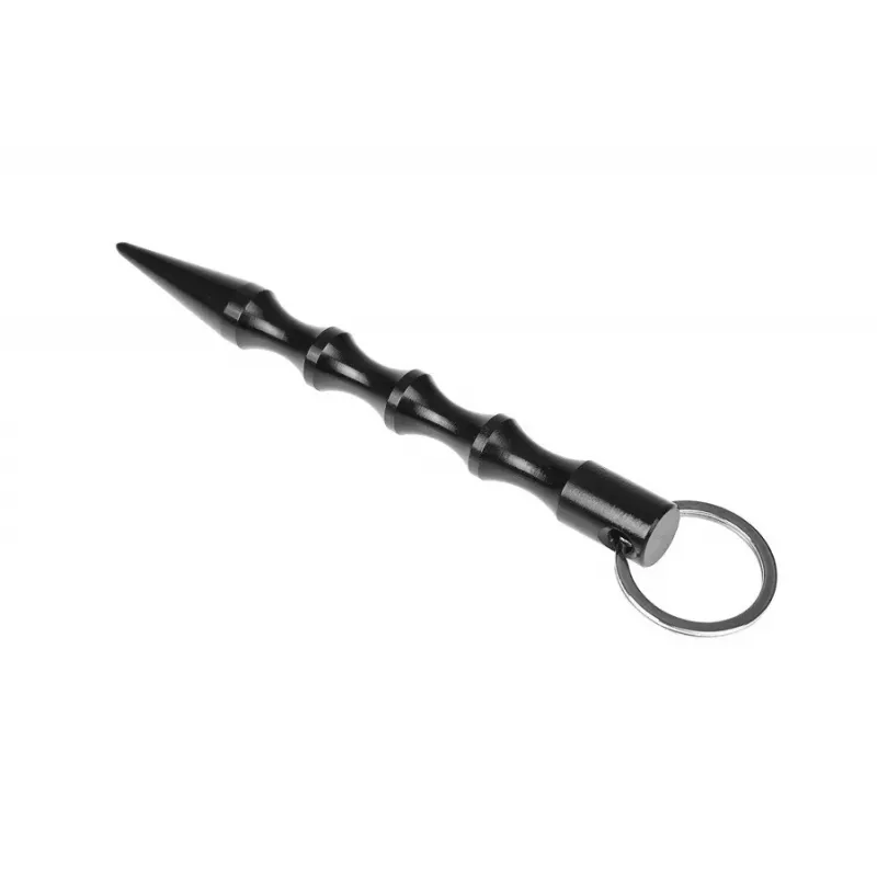 Caneta tática GUARD YC-008-BL — caneta compacta em duralumínio com quebra-vidros, 150 mm, 50 g, preta