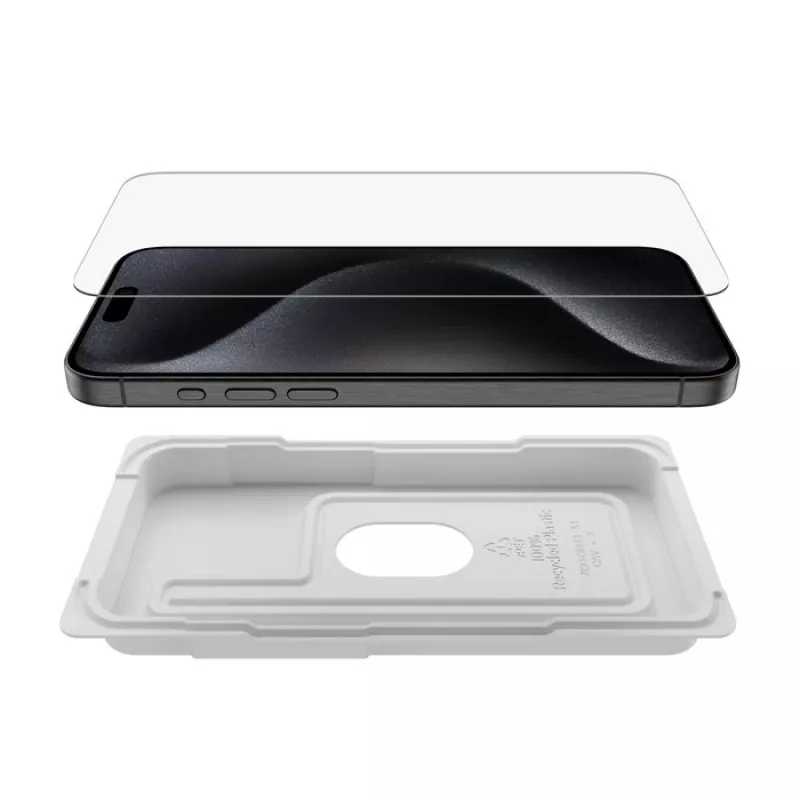 Película de proteção de ecrã Belkin ScreenForce iPhone 15 Pro Max vidro temperado