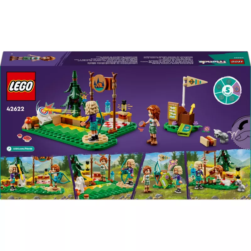 LEGO Friends Acampamento de Aventura de Tiro com Arco 42622 — 157 peças, 2 minifiguras, idade 6+