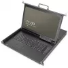 Consola KVM Digitus 17 polegadas HD LCD 16 portas HDMI teclado alemão