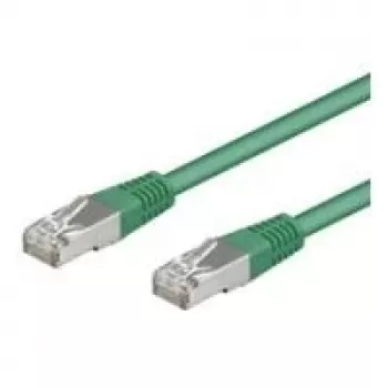Cabo patch Wentronic Goobay CAT 5e, F/UTP, verde, 10 m - mistura de cobre CCA (50185)