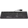 Teclado USB com fio GETT GCQ CleanType Easy Basic — 105 teclas, à prova de água, antimicrobiano