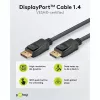 Cabo DisplayPort Goobay 74779 3 m preto G-Sync FreeSync