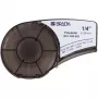 Fita de etiquetas Brady M21-250-423, poliéster de transferência térmica, preto sobre branco, 6,35 mm x 6,4 m