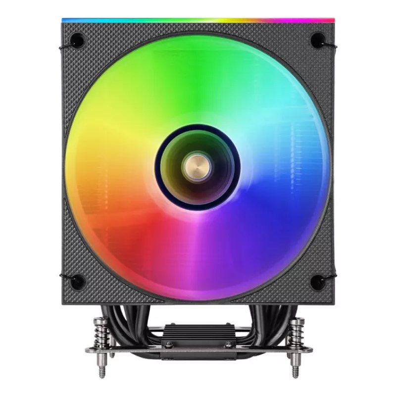 Arrefecedor de ar TACENS Mars Gaming MCPU-LCD, ventoinha de 120 mm, TDP 300 W, compatível com LGA1700/1200/115x/1366 e AM4/AM5, preto