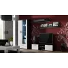 Suporte de TV Cama SOHO 140 preto/branco brilhante