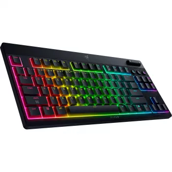 BlackWidow V4 Low-Profile TKL HyperSpeed, Teclado de gaming Preto, Layout DE, Razer Low-Profile Orange