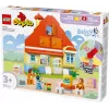 Brinquedo de construção LEGO Bluey Casa da Família com Jogo de Memória 10459 — 83 peças, 3 minifiguras, idade 3+
