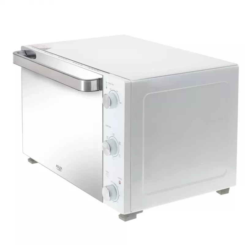 Forno de bancada elétrico Adler AD 6027, capacidade 48 L, 1800 W, branco