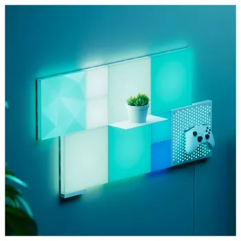 Painel LED Nanoleaf N8100E00-2TBS — quadrado RGB, alimentado por DC, pack de 2