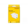 Carregador DeLOCK USB GaN USB Type-C PD 3.0 e USB Type-A 48 W