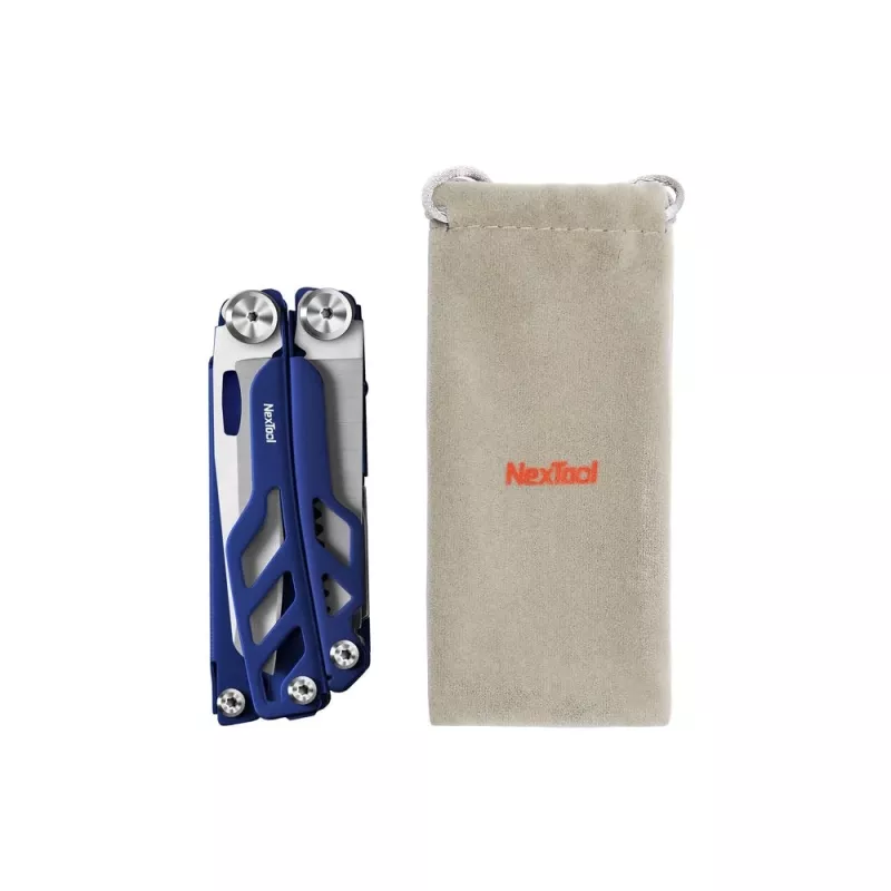 Multiferramenta Nextool FLAGSHIP Pro NE20271 16-em-1 canivete multiferramenta, lâminas em aço inoxidável, azul, 11 cm fechada