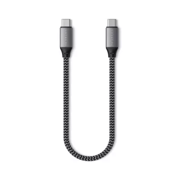 Satechi - Cabo USB - USB-C (M) para USB-C (M) - 25 cm - Alimentação USB (100 W) (ST-TCC10M)