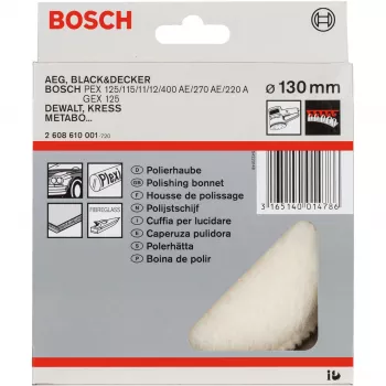 Discos de pele de cordeiro Bosch 2608610001 diâmetro 13 cm cinzento