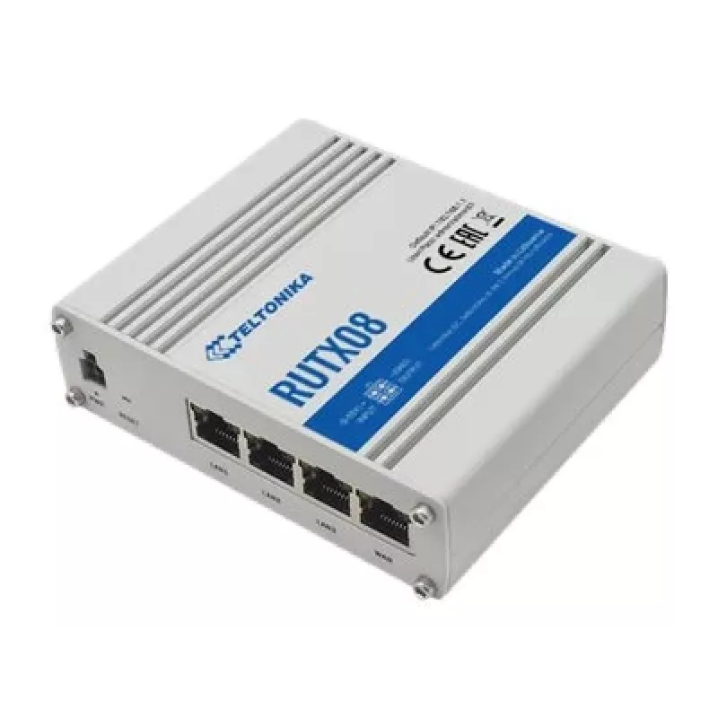 Teltonika RUTX08 router com fios Gigabit Ethernet aço inoxidável
