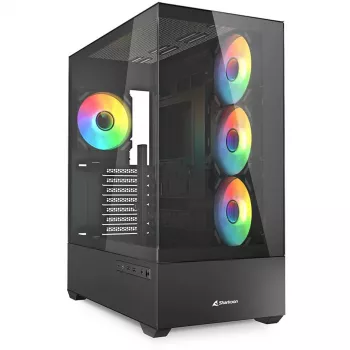 Caixa para PC Sharkoon AK6 RGB, ATX, preto