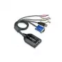 Cabo adaptador KVM ATEN Dual USB - VGA para CAT5e/6 com suporte de áudio e virtual media (apenas para KM0932)