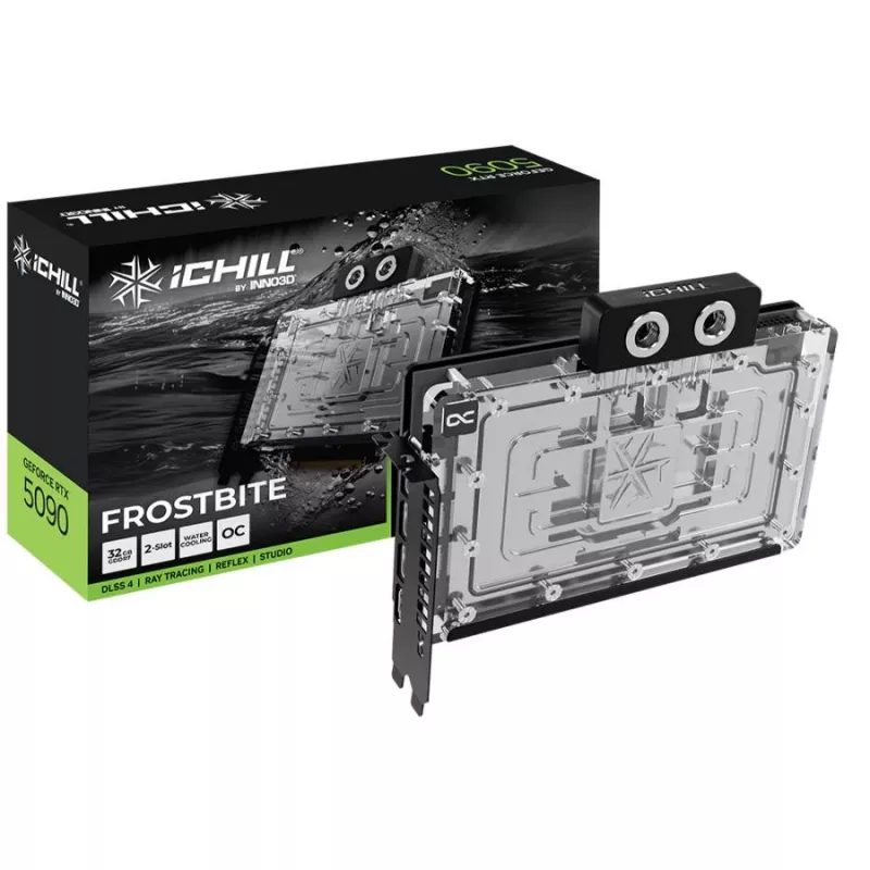 Placa gráfica INNO3D GeForce RTX 5090 iCHILL Frostbite 32GB GDDR7