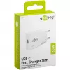 Carregador rápido fino GaN USB-C PD (30 W) (branco)