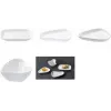 Ritzenhoff & Breker GUSTO tigela de dip de porcelana retangular branca – adequada para máquina de lavar loiça
