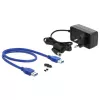 Caixa para HDD DeLOCK 42612 preto 3,5 polegadas