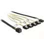 Cabo DeLOCK Mini SAS HD SFF-8643 para 4xSATA 7p 1m