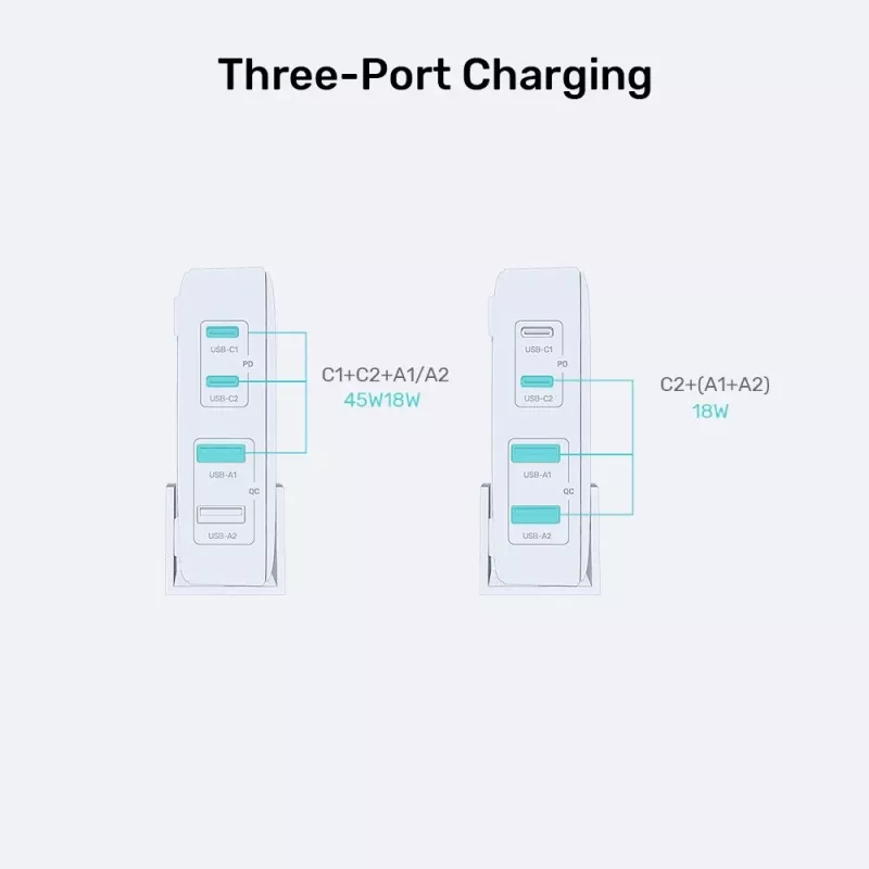 Carregador para dispositivos móveis UNITEK P1228ABK01-EU universal preto AC carregamento rápido
