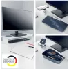 Suporte para monitor LEITZ Freestanding 64340001 — suporte de secretária para ecrãs de 61 cm (24 polegadas), capacidade de carga 20 kg, altura ajustável, branco