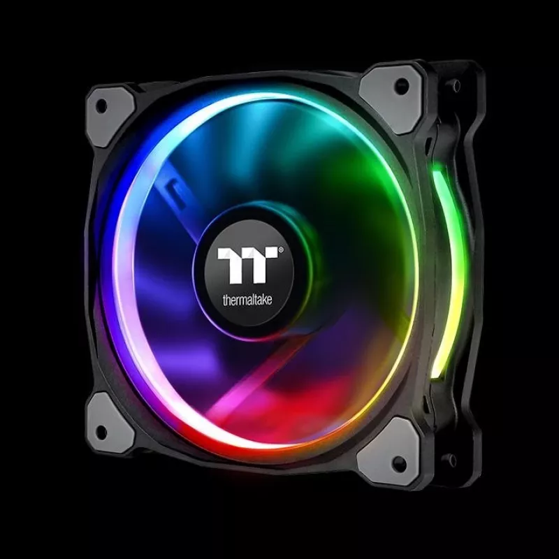 Thermaltake Riing Plus 12 LED RGB Radiator Fan TT Premium Edition CL-F054-PL12SW-A ventoinha de caixa, 120 mm, pack de 5