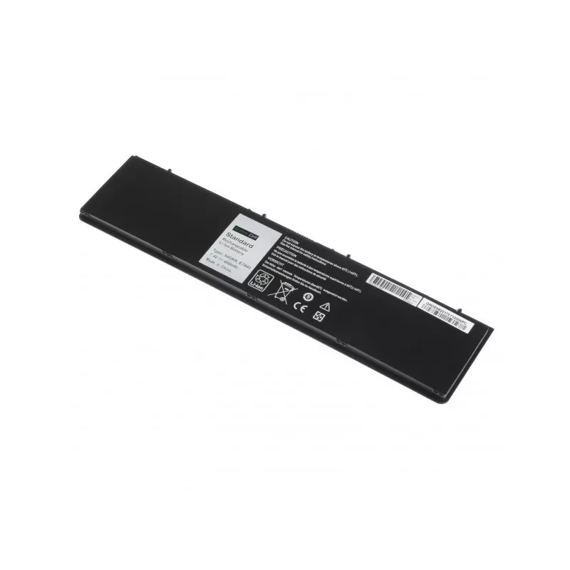 Bateria Green Cell DE93 para DELL Latitude E7440, Li-Ion 7,4V 4500mAh, 4 células, preto