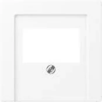 Placa de parede / Tampa de interruptor JUNG A569BFPLTWWM — Plástico, sem parafusos, 1 unidade